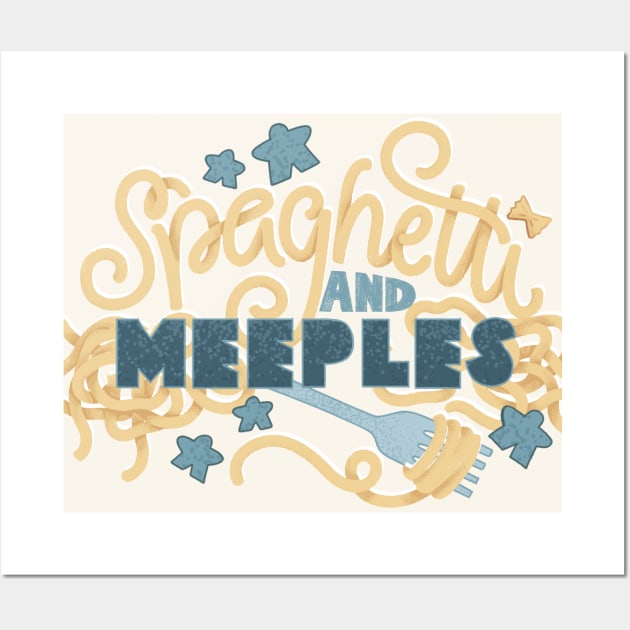 Spaghetti and Meeples Wall Art by polliadesign